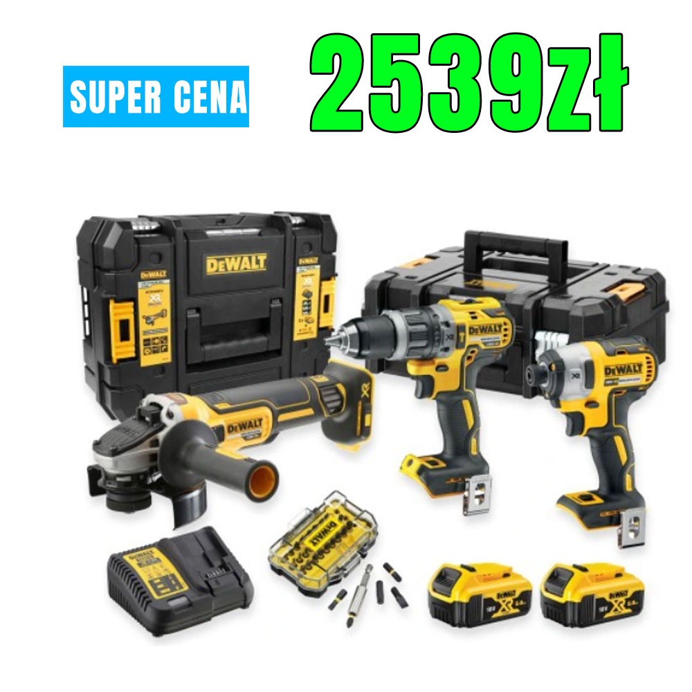 DEWALT ZESTAW COMBO DCD796 + DCF887 + DCG405 2XAKU – Budowa Domu Krok ...